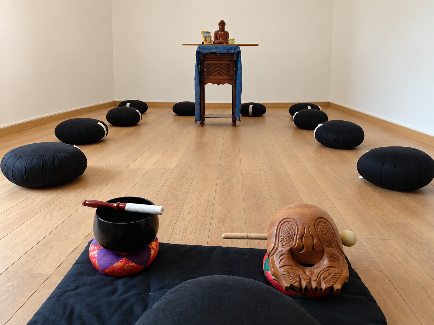 Salle de pratique du Dojo Zen d'Antony